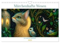 Märchenhafte Wesen - Im Land der Fabeltiere (Wandkalender 2024 DIN A4 quer), CALVENDO Monatskalender