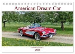 American Deam Car Corvette C1 (Tischkalender 2024 DIN A5 quer), CALVENDO Monatskalender