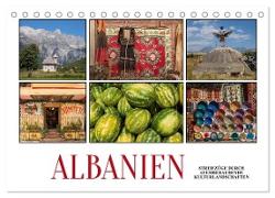 Albanien - Streifzüge durch atemberaubende Kulturlandschaften (Tischkalender 2024 DIN A5 quer), CALVENDO Monatskalender