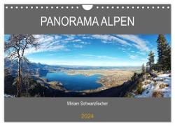 Panorama Alpen (Wandkalender 2024 DIN A4 quer), CALVENDO Monatskalender