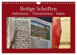 Heilige Schriften. Judentum, Christentum, Islam (Wandkalender 2024 DIN A4 quer), CALVENDO Monatskalender