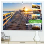 Nordsee - Sehnsuchtskalender zu Strand und Meer (hochwertiger Premium Wandkalender 2024 DIN A2 quer), Kunstdruck in Hochglanz