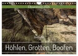Höhlen, Grotten, Boofen - Elbsandstein (Wandkalender 2024 DIN A4 quer), CALVENDO Monatskalender