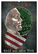 Münzen - Geld aus aller Welt (Wandkalender 2024 DIN A2 hoch), CALVENDO Monatskalender
