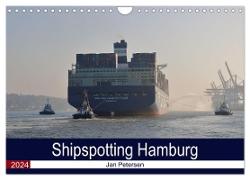 Shipspotting Hamburg (Wandkalender 2024 DIN A4 quer), CALVENDO Monatskalender