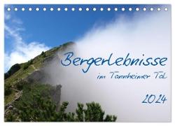 Bergerlebnisse im Tannheimer Tal (Tischkalender 2024 DIN A5 quer), CALVENDO Monatskalender