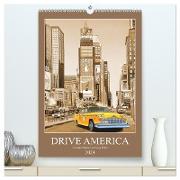 Drive America Plakate (hochwertiger Premium Wandkalender 2024 DIN A2 hoch), Kunstdruck in Hochglanz