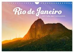 Rio de Janeiro - Am Fuße des Corcovados. (Wandkalender 2024 DIN A4 quer), CALVENDO Monatskalender
