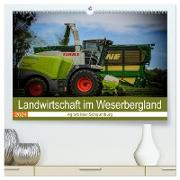 Landwirtschaft im Weserbergland (hochwertiger Premium Wandkalender 2024 DIN A2 quer), Kunstdruck in Hochglanz