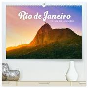 Rio de Janeiro - Am Fuße des Corcovados. (hochwertiger Premium Wandkalender 2024 DIN A2 quer), Kunstdruck in Hochglanz