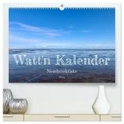 Watt'n Kalender: Nordseeküste (hochwertiger Premium Wandkalender 2024 DIN A2 quer), Kunstdruck in Hochglanz