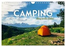 Camping - Raus in die Natur. (Wandkalender 2024 DIN A4 quer), CALVENDO Monatskalender