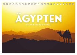 Ägypten - Im Land der Pyramiden. (Tischkalender 2024 DIN A5 quer), CALVENDO Monatskalender