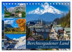 Berchtesgadener Land im Wechsel der Jahreszeiten (Tischkalender 2024 DIN A5 quer), CALVENDO Monatskalender