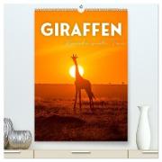 Giraffe - Bemerkenswerte Tiere. (hochwertiger Premium Wandkalender 2024 DIN A2 hoch), Kunstdruck in Hochglanz