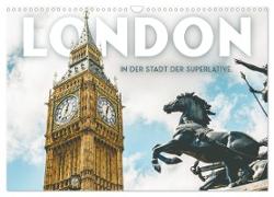 London - In der Stadt der Superlative. (Wandkalender 2024 DIN A3 quer), CALVENDO Monatskalender