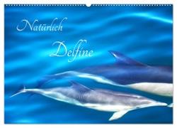 Natürlich Delfine (Wandkalender 2024 DIN A2 quer), CALVENDO Monatskalender