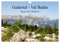 Gadertal - Val Badia (Wandkalender 2024 DIN A4 quer), CALVENDO Monatskalender