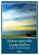 Stimmungsvolle Landschaften an der Nordseeküste (Tischkalender 2024 DIN A5 hoch), CALVENDO Monatskalender