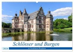 Schlösser und Burgen in NRW (Wandkalender 2024 DIN A2 quer), CALVENDO Monatskalender