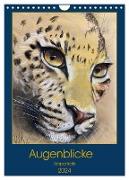 Augenblicke - Tierporträts (Wandkalender 2024 DIN A4 hoch), CALVENDO Monatskalender