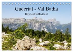 Gadertal - Val Badia (Tischkalender 2024 DIN A5 quer), CALVENDO Monatskalender