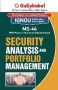 MS-44 Security Analysis and Portfolio Management
