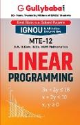 MTE-12 Linear Programming