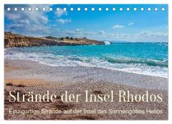Strände der Insel Rhodos (Tischkalender 2024 DIN A5 quer), CALVENDO Monatskalender