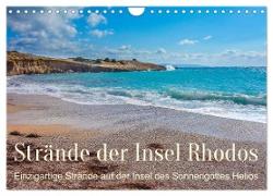 Strände der Insel Rhodos (Wandkalender 2024 DIN A4 quer), CALVENDO Monatskalender