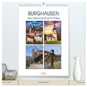 Burghausen, eine historische Stadt im Fokus (hochwertiger Premium Wandkalender 2024 DIN A2 hoch), Kunstdruck in Hochglanz