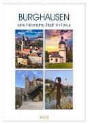 Burghausen, eine historische Stadt im Fokus (Wandkalender 2024 DIN A2 hoch), CALVENDO Monatskalender