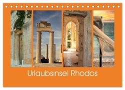 Urlaubsinsel Rhodos (Tischkalender 2024 DIN A5 quer), CALVENDO Monatskalender