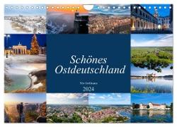 Schönes Ostdeutschland (Wandkalender 2024 DIN A4 quer), CALVENDO Monatskalender