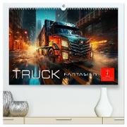 Truck Fantasien (hochwertiger Premium Wandkalender 2024 DIN A2 quer), Kunstdruck in Hochglanz