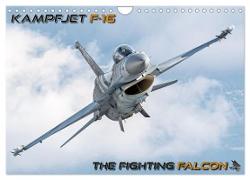 Kampfjet F-16 The Fighting Falcon (Wandkalender 2024 DIN A4 quer), CALVENDO Monatskalender
