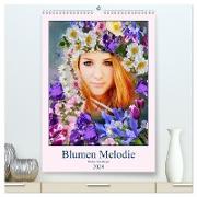 Blumen Melodie (hochwertiger Premium Wandkalender 2024 DIN A2 hoch), Kunstdruck in Hochglanz