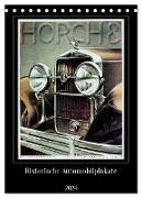 Historische Automobilplakate (Tischkalender 2024 DIN A5 hoch), CALVENDO Monatskalender