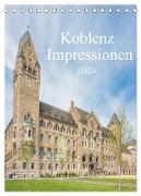 Koblenz Impressionen (Tischkalender 2024 DIN A5 hoch), CALVENDO Monatskalender