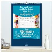 Unser Familien-Putzplan & Kalender 2024 (hochwertiger Premium Wandkalender 2024 DIN A2 hoch), Kunstdruck in Hochglanz