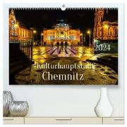 Kulturhauptstadt Chemnitz (hochwertiger Premium Wandkalender 2024 DIN A2 quer), Kunstdruck in Hochglanz
