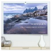 NORWEGEN - EINE ATEMBERAUBENDE SCHÖNHEIT (hochwertiger Premium Wandkalender 2024 DIN A2 quer), Kunstdruck in Hochglanz