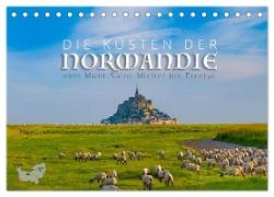 Die Küsten der Normandie vom Mont Saint-Michel bis Étretat (Tischkalender 2024 DIN A5 quer), CALVENDO Monatskalender