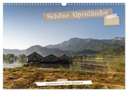 Schöne Alpenländer (Wandkalender 2024 DIN A3 quer), CALVENDO Monatskalender