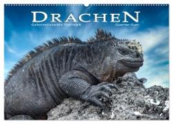 Drachen: Geheimnisvolles Tierreich (Wandkalender 2024 DIN A2 quer), CALVENDO Monatskalender