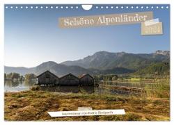 Schöne Alpenländer (Wandkalender 2024 DIN A4 quer), CALVENDO Monatskalender