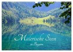 Malerische Seen in Bayern (Wandkalender 2024 DIN A3 quer), CALVENDO Monatskalender