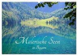 Malerische Seen in Bayern (Wandkalender 2024 DIN A2 quer), CALVENDO Monatskalender