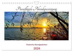 Poesieflügels Abendspaziergang (Wandkalender 2024 DIN A4 quer), CALVENDO Monatskalender