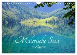 Malerische Seen in Bayern (Wandkalender 2024 DIN A4 quer), CALVENDO Monatskalender